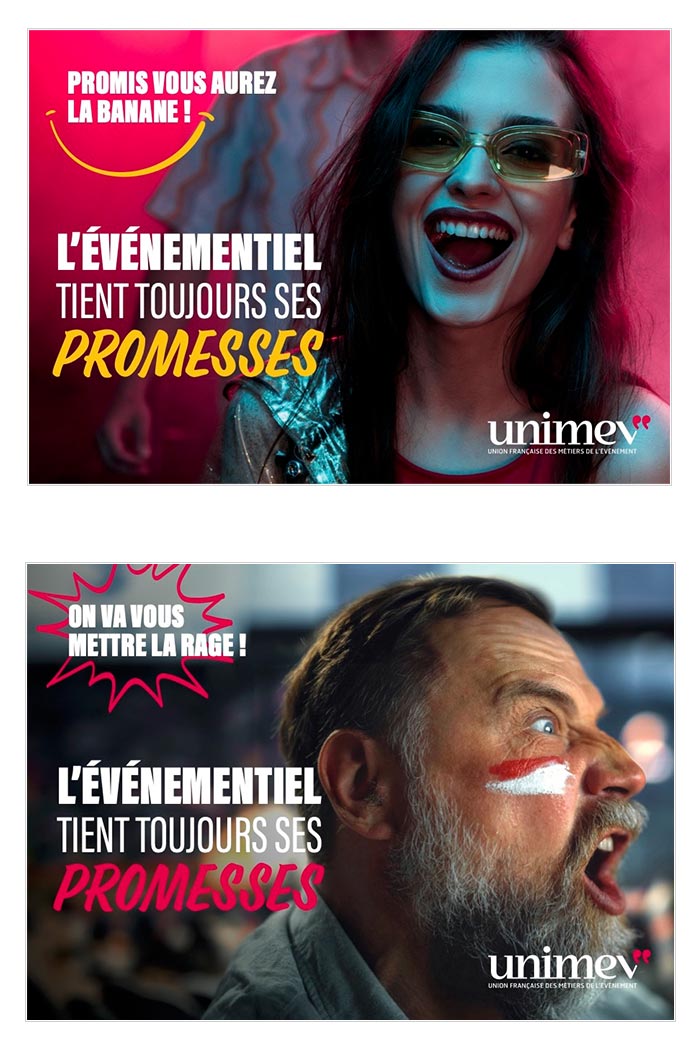 publicité pour filière événementielle